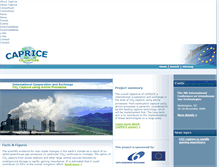 Tablet Screenshot of caprice-project.eu